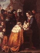 MURILLO, Bartolome Esteban Adoration of the Magi sg oil painting artist